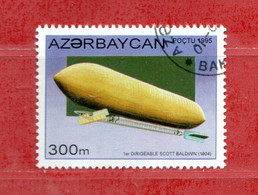 Delcampe - (34) AZERBAIDJAN °- 1995 - Les DIRIGEABLES DIRIGIBILI MONGOLFIERE.  Yvert. 227.  Oblitéré. - Aserbaidschan