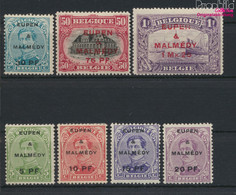 Belg. Post Eupen / Malmedy 1A-7A (kompl.Ausg.) Mit Falz 1920 Albert I. (9825227 - OC55/105 Eupen & Malmédy