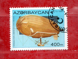 Delcampe - (34) AZERBAIDJAN °- 1995 - Les DIRIGEABLES DIRIGIBILI MONGOLFIERE.  Yvert. 228.  Oblitéré. - Aserbaidschan