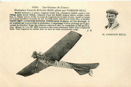 Delcampe - Aviation * Aviateur CORDON BELL Pilotant Un Monoplan Esnault Pelterie * Avion - Flieger