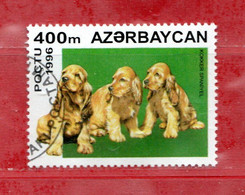 Delcampe - (34) AZERBAIDJAN °- 1996 - CHIOTS CANI DOGS.  Yvert. 266.  Oblitéré. - Aserbaidschan
