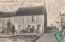 Delcampe - MULLERON - Commune De Janvry  - La Place Et Le Café MOLLON - Sonstige & Ohne Zuordnung