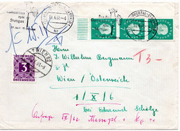 54673 - Bund - 1961 - 3@7Pfg Heuss III A Bf WUPPERTAL-ELBERFELD - BUNDESGARTENSCHAU 1961 ... -> WIEN (Oesterreich) - Postage Due