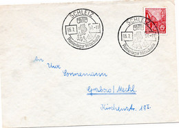 54675 - DDR - 1957 - 20Pfg Fuenfjahrplan EF A Bf SCHLEIZ - PIONIERLAGER MITSCHURIN CARL ZEISS JENA -> Grabow - Covers & Documents