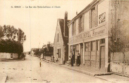 Delcampe - GURGY La Rue Des Trois Cailloux Et L'école - Gurgy