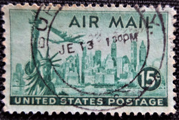 Timbre Des Etats-Unis 1947 New Airmail Stamps  Stampworld N°   36 - 2a. 1941-1960 Oblitérés