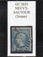 Yonne - N° 22 Obl GC 2652 Neuvy-Sautour - 1862 Napoleon III