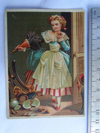 Delcampe - Image Chromo - 16 Charente RUFFEC - Carte Commerciale - Deschandeliers - Spécialités De Patés En Terrines ... - Ruffec