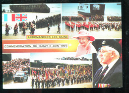 Delcampe - 14 - Arromanches : Commémoration Du Jubilé Du "D-DAY" à Port Winston : Sa Majesté, La Reine D'Angleterre Clôture Les Cér - Arromanches