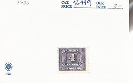 56499 ) Canada Postage Due 1930 - Impuestos