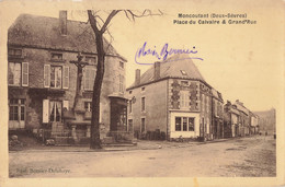 Delcampe - 79 Moncoutant CPA Place Du Calvaire Et Grand Rue - Moncoutant