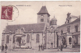 Delcampe - 95 - MARINES (S.-et-O.) - Place De La Mairie - 1930 - Marines