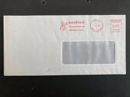 Delcampe - LETTRE EMA SK 2098 à 0450 Du 9 1 97 92 CLICHY Sagas Vous Présente Ses Meilleurs Voeux + HOUX - Post