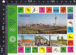 Delcampe - CPA SPORTS, OLYMPIC GAMES, MUNCHEN 1972, ARENAS, DIFFERENT TOWN VIEWS - Olympische Spiele