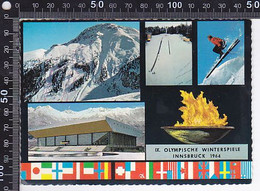 Delcampe - CPA SPORTS, OLYMPIC GAMES, INNSBRUCK 1964, WINTER GAMES, ARENA, SKISLOPES, DIFFERENT VIEWS - Olympische Spiele