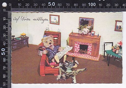 Delcampe - CPA GAMES AND TOYS, TEDDY BEAR, MINIATURE ROOM - Spielzeug & Spiele