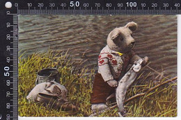 Delcampe - CPA GAMES AND TOYS, TEDDY BEAR, FISHING - Spielzeug & Spiele