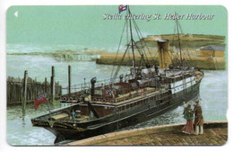 Delcampe - Bateau Stella Entering St Helier Harbour - Télécarte Phonecard  Jersey Telefonkarte (J 871) - Schiffe