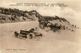 Mont Ventoux * Courses Internationale Automobiles * Pilote CARRACCIOLA * Voiture De Course * Automobile Sport - Autres & Non Classés