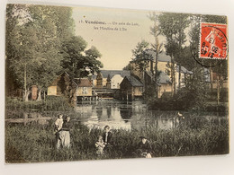 Delcampe - CPA - 41 - VENDOME - Un Coin Du Loir - Les Moulins De L'Ile - Colorisée Superbe - Vendome
