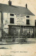 Delcampe - Autrey Les Gray * Maison BIDEAUT Machines Agricoles Dépôt Général Epicerie Mercerie * Commerce Magasin - L'Aigle