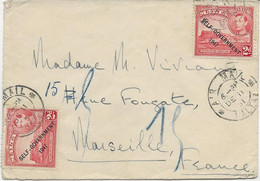 Delcampe - MALTE - LETTRE AFFRANCHIE N° 205  X 2  - ANNEE 1951 - Malte