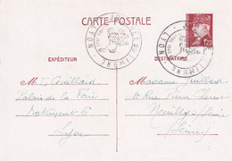 France - Journée Du Timbre 1942 Lyon - Entier - Tag Der Briefmarke