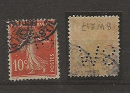 Perforé SW 217 Ind:7 - Used Stamps