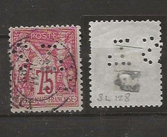 Perforé SL 128 Ind:6 - Used Stamps