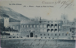 Delcampe - C. P. A. : Monaco : Façade Du Palais Du Prince, Timbre En 1905 - Fürstenpalast