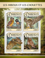 2017 DJIBOUTI MNH  OWLS   |  Yvert&Tellier Code: 1360-1363  |  Michel Code: 1478-1481  |  Scott Code: 1115 - Djibouti (1977-...)