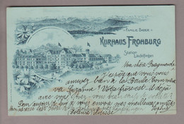 AK CH BL Läufelfingen 1901-07-30 Litho Kurhaus Frohburg - Läufelfingen