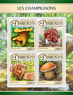 2017 DJIBOUTI MNH  MUSHROOMS   |  Yvert&Tellier Code: 1364-1367  |  Michel Code: 1433-1436  |  Scott Code: 1124 - Djibouti (1977-...)