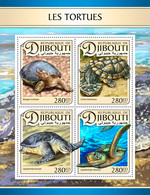 2017 DJIBOUTI MNH  TURTLES   |  Yvert&Tellier Code: 1368-1371  |  Michel Code: 1458-1461  |  Scott Code: 1120 - Djibouti (1977-...)