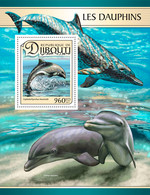 2017 DJIBOUTI MNH DOLPHINS    |  Yvert&Tellier Code: 153  |  Michel Code: 1492 / Bl.578  |  Scott Code: 1138 - Djibouti (1977-...)