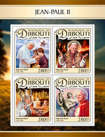 2017 DJIBOUTI MNH JOHN PAUL II  |  Yvert&Tellier Code: 1420-1423  |  Michel Code: 1538-1541  |  Scott Code: 1102 - Djibouti (1977-...)