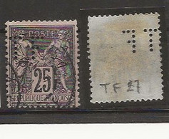 Perforé TF 27 Ind:6 - Used Stamps