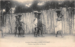 Delcampe - COTE D'IVOIRE - Femmes Agni Allant Au Marché - Colonies Françaises - Elfenbeinküste