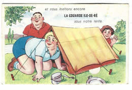 17 - La Couarde - Carte à Système - " Sous Notre Tente " - Ile De Ré