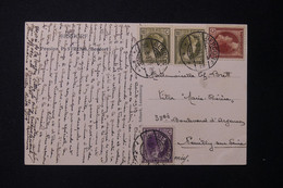 LUXEMBOURG - Affranchissement De Berdorf Sur Carte Postale En 1937 Pour La France - L 131485 - Cartas & Documentos