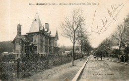 Delcampe - - 76 - AUMALE (S.-Inf.) - Avenue De La Gare (Villa Des Houx) - Scan Verso - - Aumale