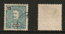 PONTA DELGADA   Scott # 17 USED (CONDITION AS PER SCAN) (Stamp Scan # 823-12) - Ponta Delgada