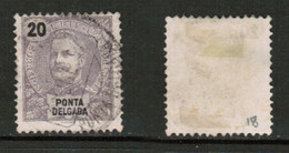 PONTA DELGADA   Scott # 18 USED (CONDITION AS PER SCAN) (Stamp Scan # 823-13) - Ponta Delgada