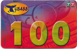 Greenland - Tusass - Purple Red Design, GSM Refill, 100kr. Exp. 01.03.2006, Used - Groenland