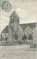 Delcampe - 91 -  Saclay - Eglise - Route De Paris à Chevreuse  ** CPA Précurseur Et Animée ** - Saclay