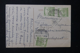 HONGRIE - Affranchissement De Balatonfüred, Fürdő Sur Carte Postale En 1922 Pour Budapest - L 131496 - Postmark Collection