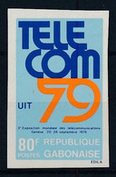 Delcampe - GABON SIN DENTAR IMPERFORATE TELECOM 79 TELECOMUNICACIONES - Télécom