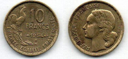 10 Francs 1954 B TB+ - 10 Francs