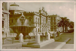 Delcampe - BARI - CORSO CAVOUR - TEATRO PETRUZZELLI -  EDIZ. LOBUONO - 1941 (11788) - Bari