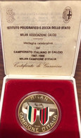 MEDAGLIA MILAN CAMPIONE D'ITALIA 1987-1988 PROOF In Box - Firma's